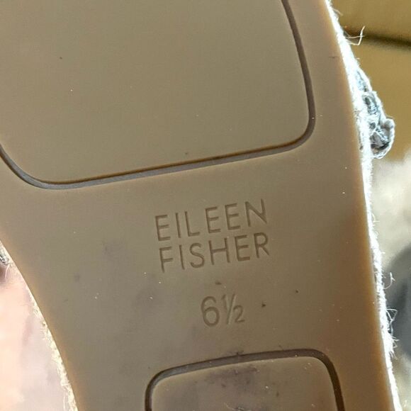 Eileen Fisher Coy Espadrilles Pewter Size 6.5 - Picture 5 of 7